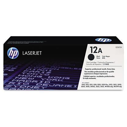 HP 12A, (Q2612A) Black Original LaserJet Toner Cartridge1