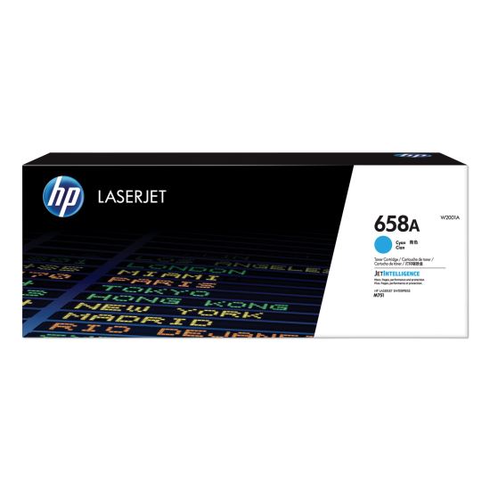 HP 658A, (W2001A) Cyan Original LaserJet Toner Cartridge1