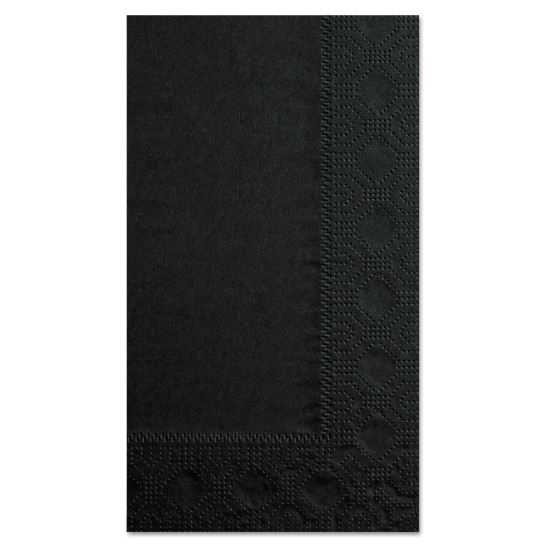 Dinner Napkins, 2-Ply, 15 x 17, Black, 1000/Carton1