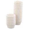 Fluted Bake Cups, 4.5" Diameter x 1.25"h, White, 500/Pack, 20 Pack/Carton2