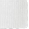 Knurl Embossed Scalloped Edge Placemats, 9.5 x 13.5, White, 1,000/Carton1