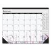 Recycled Desk Pad Calendar, Wild Flowers Artwork, 22 x 17, White Sheets, Black Binding/Corners,12-Month (Jan-Dec): 20231