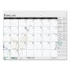 Recycled Desk Pad Calendar, Wild Flowers Artwork, 22 x 17, White Sheets, Black Binding/Corners,12-Month (Jan-Dec): 20232
