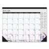 Recycled Desk Pad Calendar, Wild Flowers Artwork, 18.5 x 13, White Sheets, Black Binding/Corners,12-Month (Jan-Dec): 20231