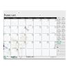 Recycled Desk Pad Calendar, Wild Flowers Artwork, 18.5 x 13, White Sheets, Black Binding/Corners,12-Month (Jan-Dec): 20232