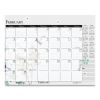 Recycled Desk Pad Calendar, Wild Flowers Artwork, 18.5 x 13, White Sheets, Black Binding/Corners,12-Month (Jan-Dec): 20222