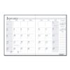 Recycled Ruled 14-Month Planner with Stitched Leatherette Cover, 11 x 8.5, Black Cover, 14-Month (Dec to Jan): 2022 to 20242