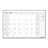 Recycled Ruled 14-Month Planner with Stitched Leatherette Cover, 10 x 7, Black Cover, 14-Month (Dec to Jan): 2022 to 20242