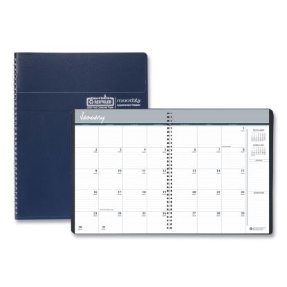 14-Month Recycled Ruled Monthly Planner, 11 x 8.5, Blue Cover, 14-Month (Dec to Jan): 2022 to 20241