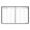 Recycled Professional Weekly Planner, 15-Minute Appts, 11 x 8.5, Black Wirebound Soft Cover, 24-Month (Jan-Dec): 2023-20242