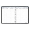 Recycled Professional Weekly Planner, 15-Minute Appts, 11 x 8.5, Black Wirebound Soft Cover, 12-Month (Jan to Dec): 20232
