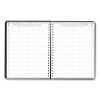 Eight-Person Group Practice Daily Appointment Book, 11 x 8.5, Black Cover, 12-Month (Jan to Dec): 20232