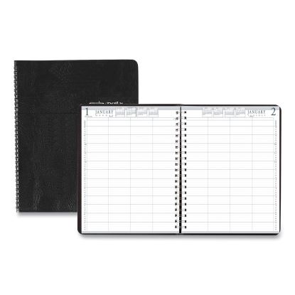 Four-Person Group Practice Daily Appointment Book, 11 x 8.5, Black Cover, 12-Month (Jan to Dec): 20221