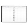 Four-Person Group Practice Daily Appointment Book, 11 x 8.5, Black Cover, 12-Month (Jan to Dec): 20232