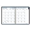 Recycled Monthly Weekly 7 Day Planner, 8.75 x 6.88, Black Cover, 12-Month (Jan to Dec): 20222