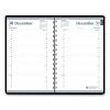 Memo Size Daily Appointment Book with 15-Minute Schedule, 8 x 5, Black Cover, 12-Month (Jan to Dec): 20232