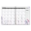 Recycled Wild Flower Weekly/Monthly Planner, Wild Flowers Artwork, 9 x 7, Gray/White/Purple Cover, 12-Month (Jan-Dec): 20222