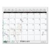 Recycled Wild Flower Wall Calendar, Wild Flowers Artwork, 15 x 12, White/Multicolor Sheets, 12-Month (Jan to Dec): 20222