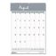 Bar Harbor Recycled Wirebound Monthly Wall Calendar, 12 x 17, White/Blue/Gray Sheets, 12-Month (Aug-July): 2021-20221