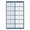 Reversible/Erasable 2 Year Wall Calendar, 24 x 37, Light Blue/Blue/White Sheets, 24-Month (Jan to Dec): 2023 to 20242