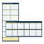 Recycled Reversible Yearly Wall Planner, 60 x 26, White/Blue/Yellow Sheets, 12-Month (Jan to Dec): 20231