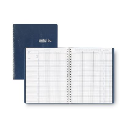Recycled Class Record Book, 9-10 Week Term: Two-Page Spread (35 Students), Two-Page Spread (8 Classes), 11 x 8.5, Blue Cover1