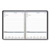Recycled Meeting Note Planner, 11 x 8.5, Black Cover, 12-Month (Jan to Dec): 20232