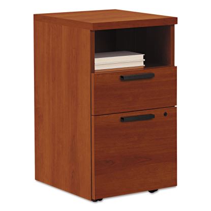 10500 Series Mobile Pedestal File, Left or Right, 2-Drawers: Box/File, Legal/Letter, Cognac, 15.75" x 18.88" x 28"1
