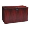 10500 Series L Workstation Return, 3/4 Height Right Ped, 48w x 24d x 29.5h, Mahogany2