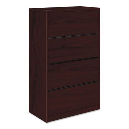 10500 Series Lateral File, 4 Legal/Letter-Size File Drawers, Mahogany, 36" x 20" x 59.13"1