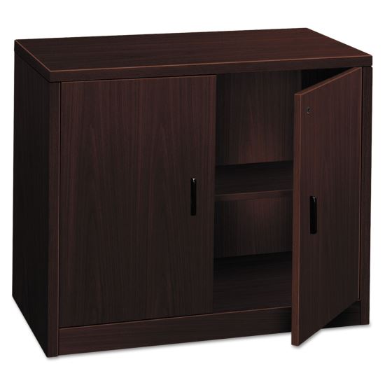 10500 Series Storage Cabinet w/Doors, 36w x 20d x 29-1/2h, Mahogany1