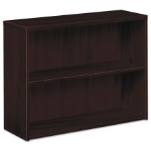10500 Series Laminate Bookcase, Two-Shelf, 36w x 13-1/8d x 29-5/8h, Mahogany1