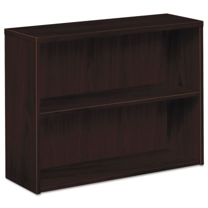10500 Series Laminate Bookcase, Two-Shelf, 36w x 13.13d x 29.63h, Mahogany1