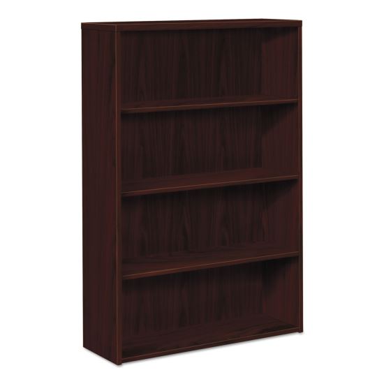 10500 Series Laminate Bookcase, Four-Shelf, 36w x 13.13d x 57.13h, Mahogany1
