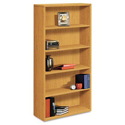 10500 Series Laminate Bookcase, Five-Shelf, 36w x 13.13d x 71h, Harvest1
