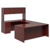 10500 Series "L" Workstation Right Pedestal Desk with Full-Height Pedestal, 72" x 36" x 29.5", Mahogany2