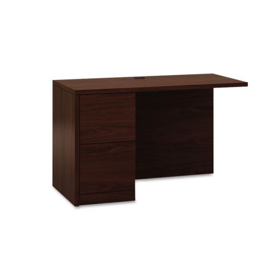 10500 Series L Workstation Return, Full-Height Left Ped, 48w x 24d x 29.5h, Mahogany1