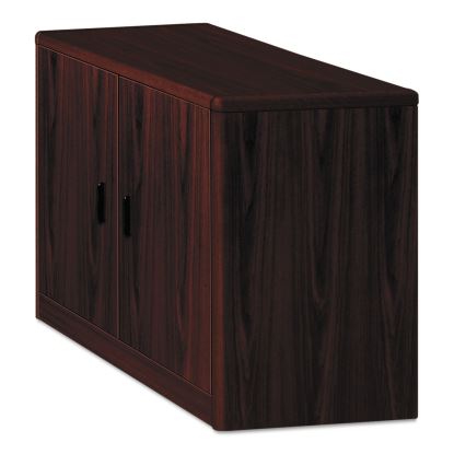 10700 Series Locking Storage Cabinet, 36w x 20d x 29 1/2h, Mahogany1