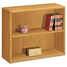 10700 Series Wood Bookcase, Two Shelf, 36w x 13 1/8d x 29 5/8h, Harvest1