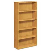 10700 Series Wood Bookcase, Five Shelf, 36w x 13 1/8d x 71h, Harvest1