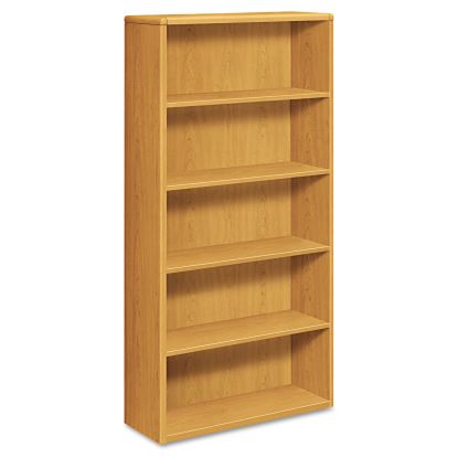 10700 Series Wood Bookcase, Five-Shelf, 36w x 13.13d x 71h, Harvest1