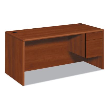 10700 Series "L" Workstation Desk with Three-Quarter Height Pedestal on Right, 66" x 30" x 29.5", Cognac1