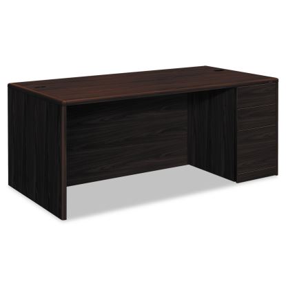 10700 Series Single Pedestal Desk with Full-Height Pedestal on Right, 72" x 36" x 29.5", Mahogany1