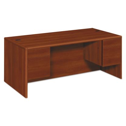 10700 Series Double Pedestal Desk with Three-Quarter Height Pedestals, 72" x 36" x 29.5", Cognac1