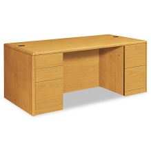 10700 Series Double Pedestal Desk with Full-Height Pedestals, 72" x 36" x 29.5", Harvest1