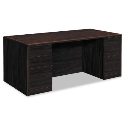 10700 Series Double Pedestal Desk with Full-Height Pedestals, 72" x 36" x 29.5", Mahogany1