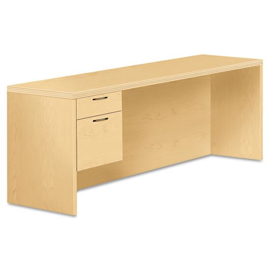 Valido Series Left Pedestal Credenza, 72w x 24d x 29.5h, Natural Maple1