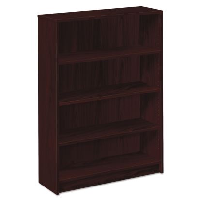 1870 Series Bookcase, Four-Shelf, 36w x 11.5d x 48.75h, Mahogany1
