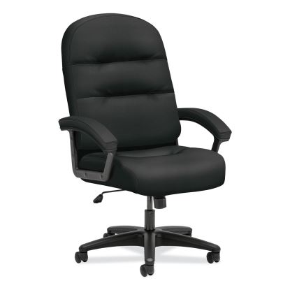 Pillow-Soft 2090 Series Executive High-Back Swivel/Tilt Chair, Supports Up to 300 lb, 16" to 21" Seat Height, Black1
