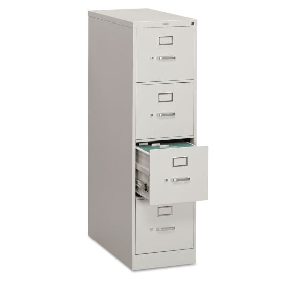 310 Series Vertical File, 4 Letter-Size File Drawers, Light Gray, 15" x 26.5" x 52"1